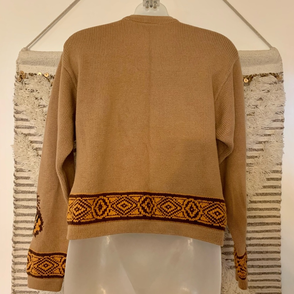 Vintage American Design First Issue Feather Cardigan - Picture 3 of 8